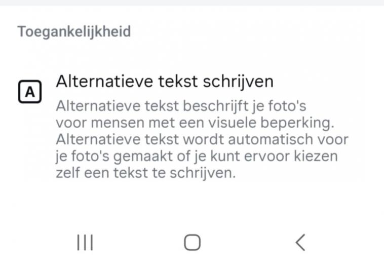 Alternatieve tekst schrijven Instagram berichten