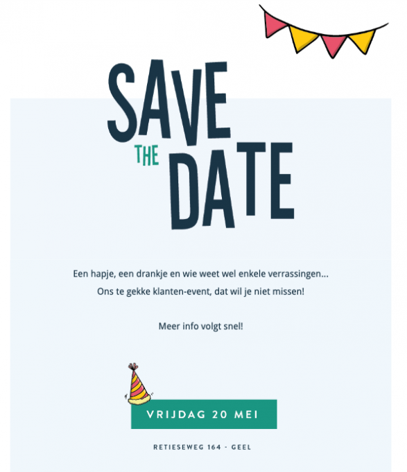 Evenement to do: save the date