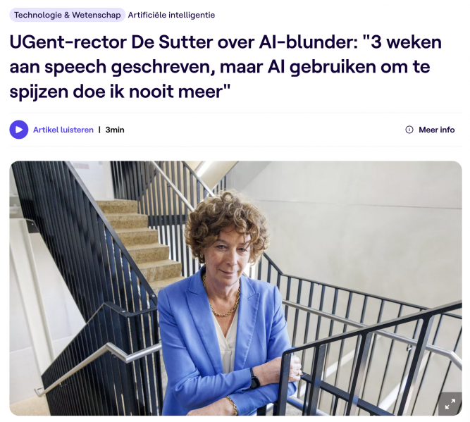 Petra De Sutter AI Quote