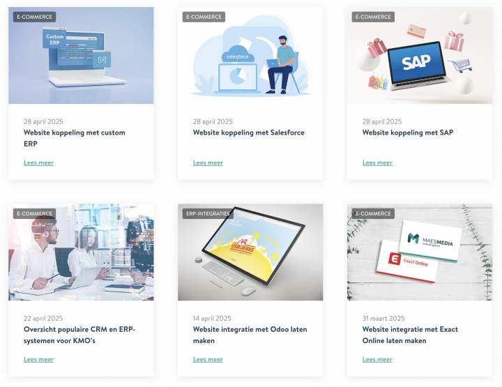 Voorbeeld content cluster maesmedia