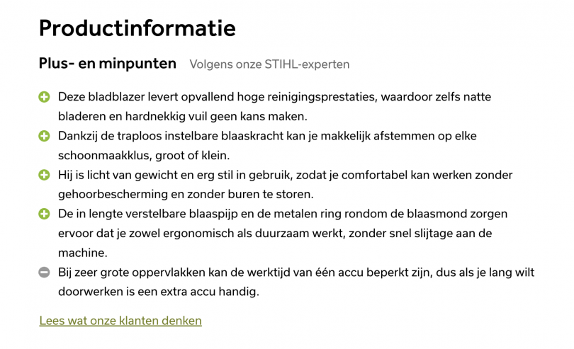 Voorbeeld gegenereerde ai-omschrijving