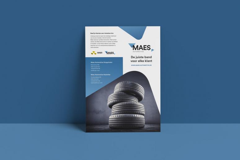 Grafisch design van maes automotive