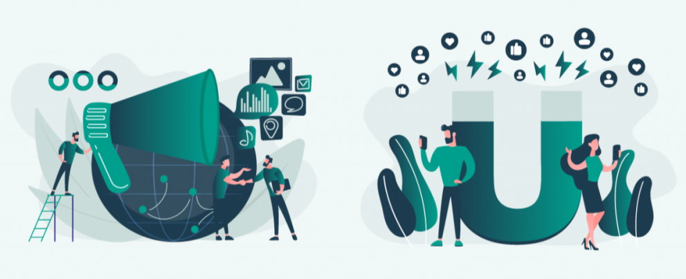 Alles wat je moet weten over push marketing en pull marketing